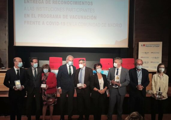 La Consejería de Sanidad de la Comunidad de Madrid reconoce a ASISA por el programa de vacunación frente a la COVID-19