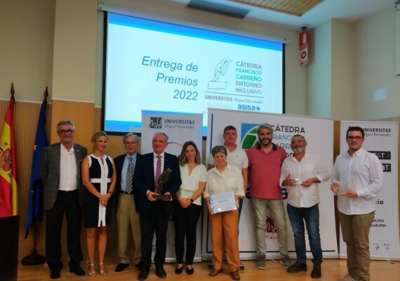 Entrega de los Premios 2022 de la Cátedra de Accesibilidad y Entorno Inclusivo ‘Francisco Carreño’