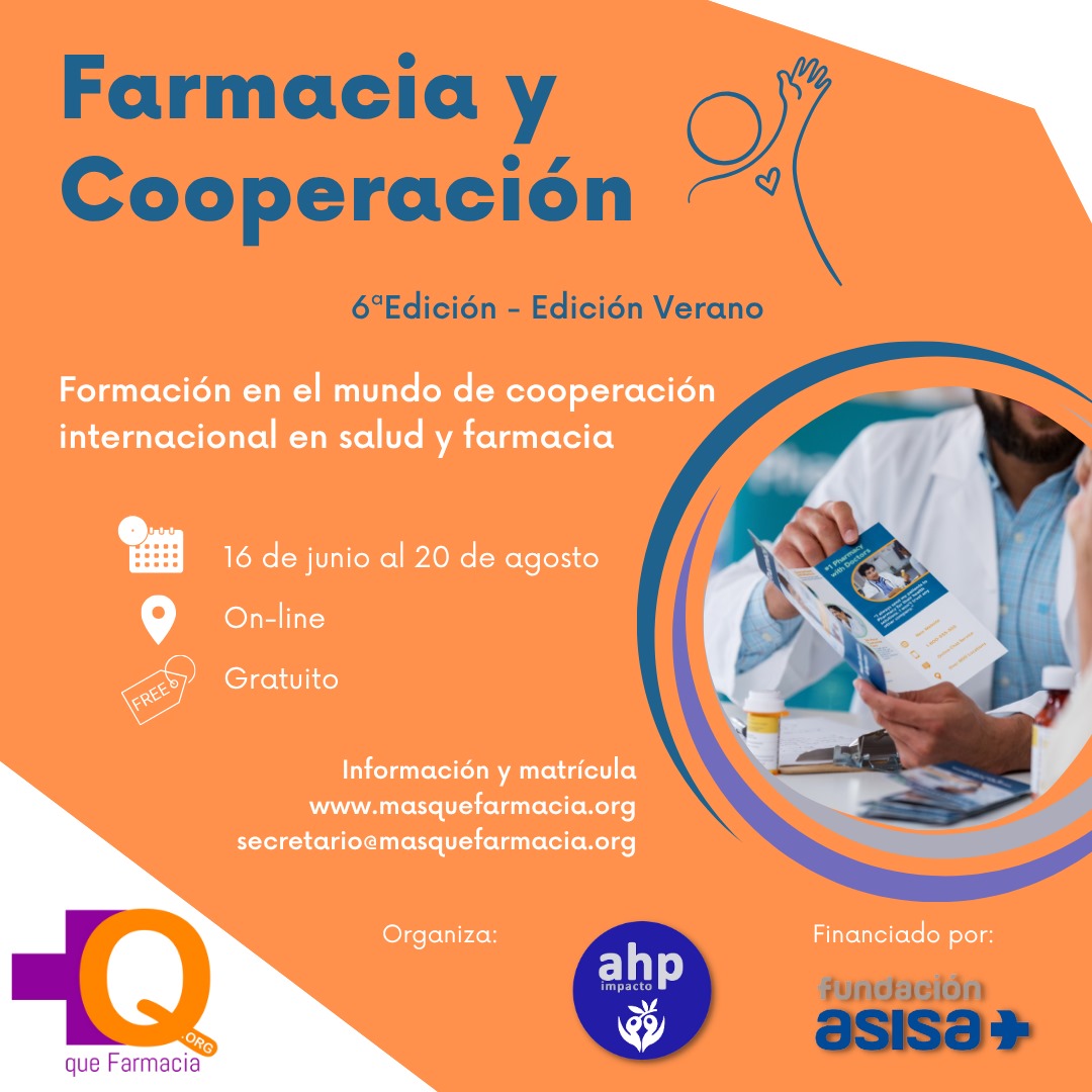 La Fundación ASISA apoya la celebración de la VI edición del curso “La Farmacia y cooperación” de la ONG “Más Que Farmacia”